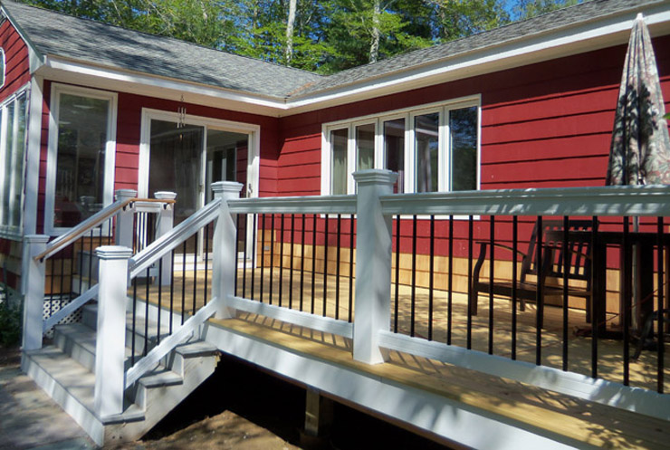 Pressure treated deck