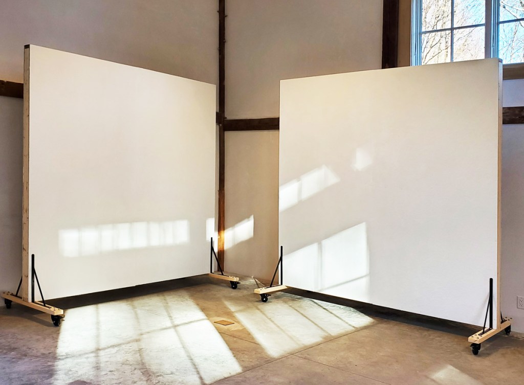 Rolling display walls